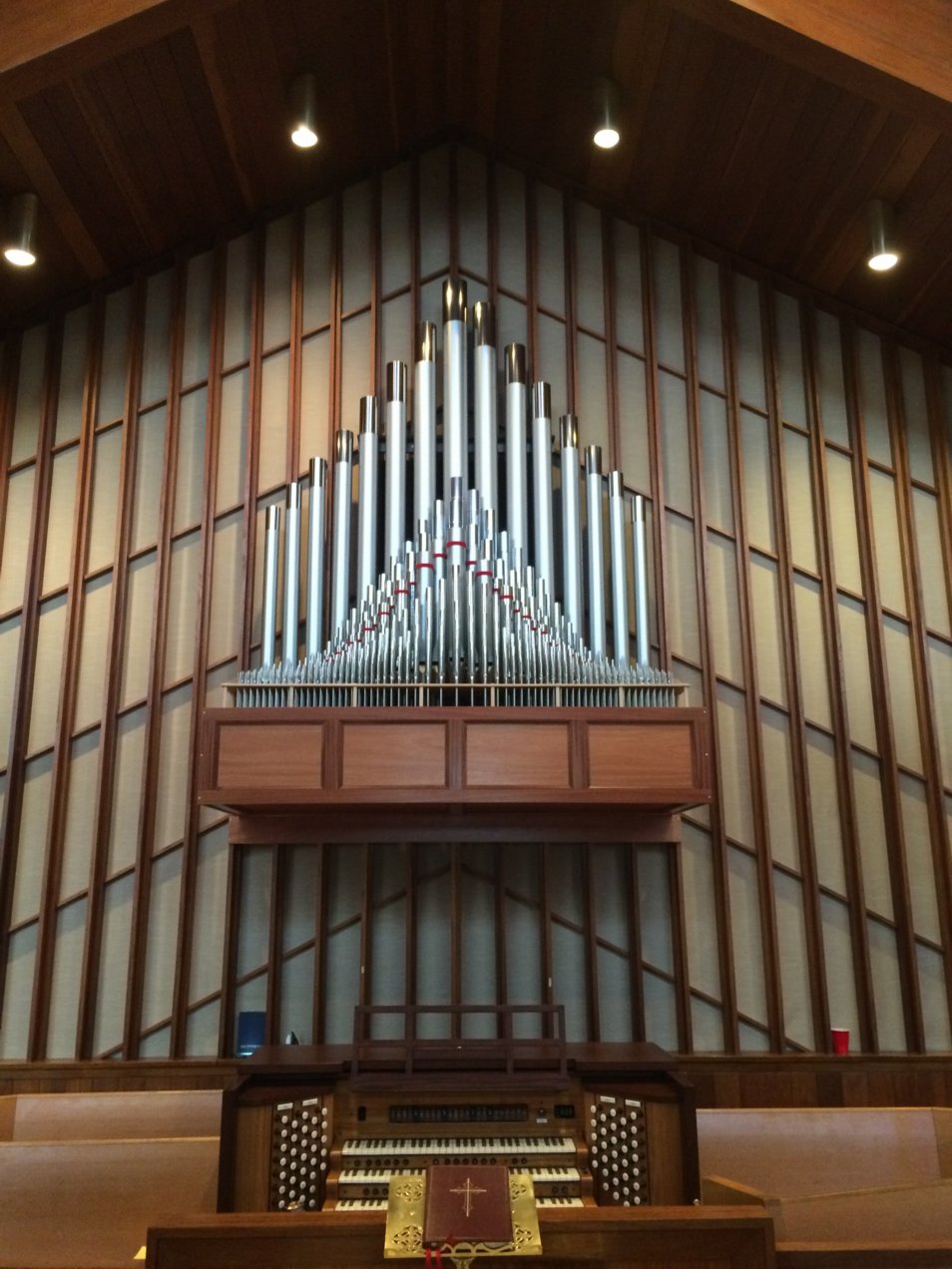 ALL SAINTS EPISCOPAL CHURCH - THREE MANUAL - This 58 stop combination project was completed in December, 2015. Faucher Organ Company has collaborated with G. Paul Music on pipe combination projects since 2002. Most of our projects involve renovating and preserving the legacy of pipe organs already installed in a church. The All Saints Episcopal project, which was a result of a collaboration with our Allen Organ associate in New York, serves as an example of our unique capability to design and build a new combination organ from the ground up. A perfect example of the “marriage” of pipes and an Allen Organ!